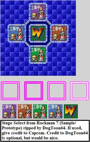 Mega Man 7 (Prototype) - Stage Select