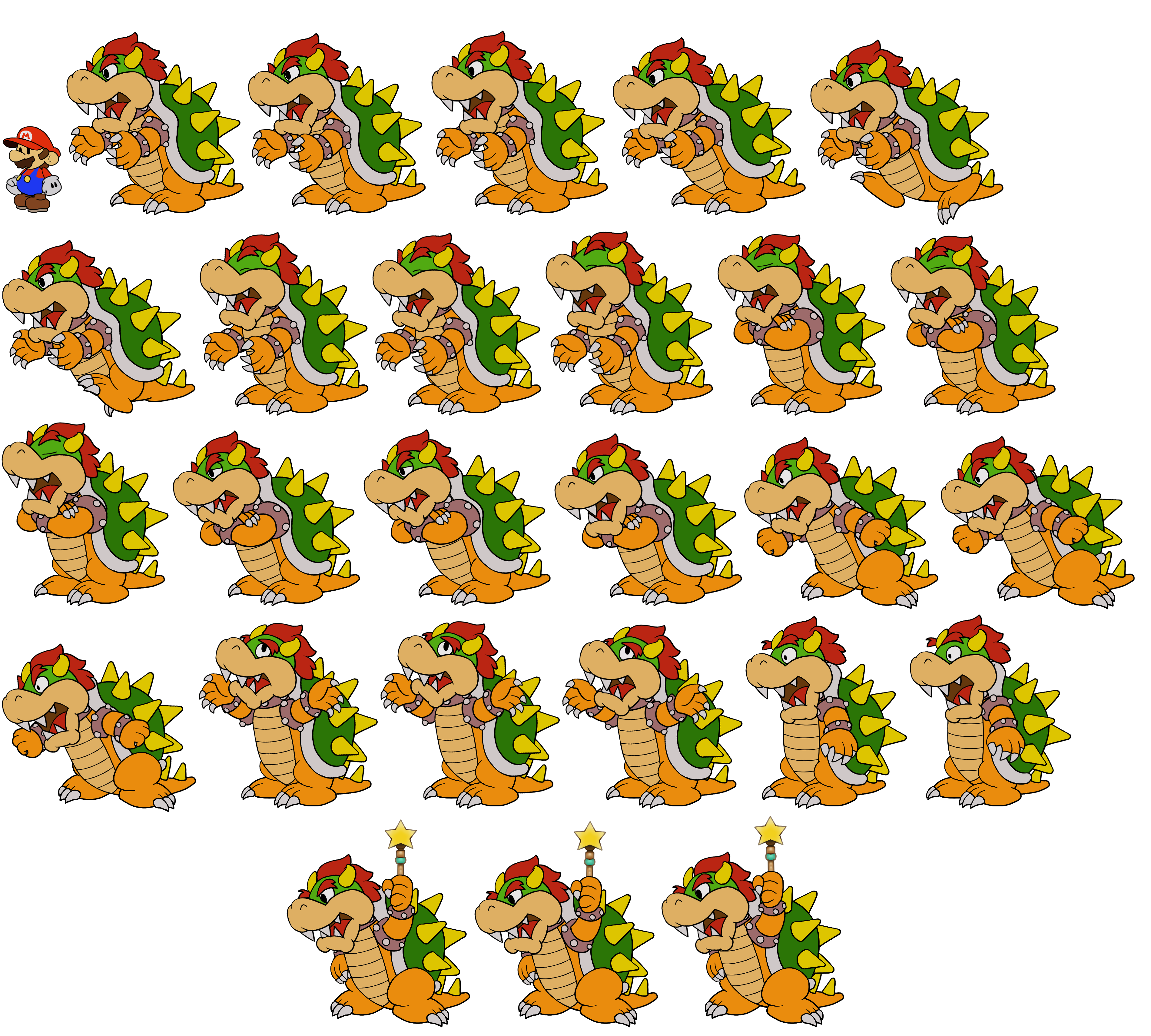 Paper Mario Customs - Bowser (Paper Mario 64) (Paper Mario-Style, 1 / 2)