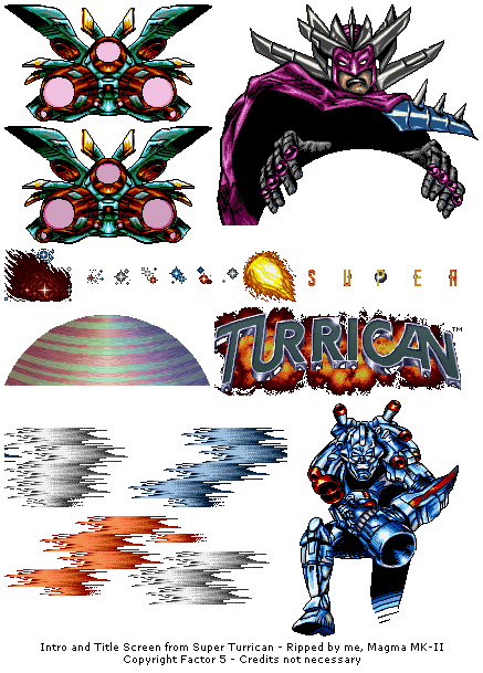 Super Turrican - Intro and Title Screen