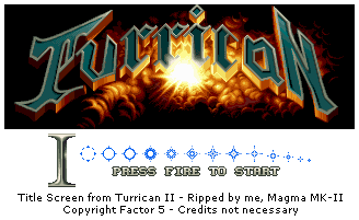 Turrican II: The Final Fight - Title Screen