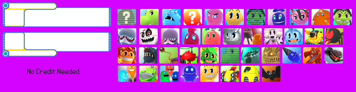 Pac-Man and the Ghostly Adventures - Dialogue Box and Icons