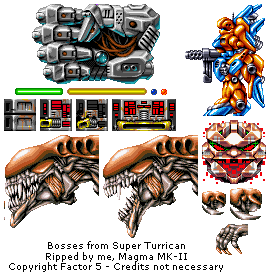 Super Turrican - Bosses