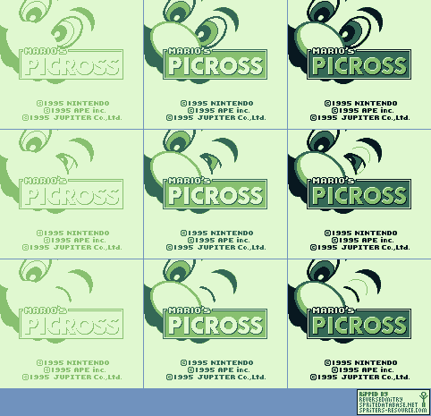 Mario's Picross - Title Screen