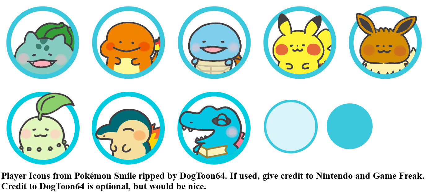 Pokémon Smile - Player Icons