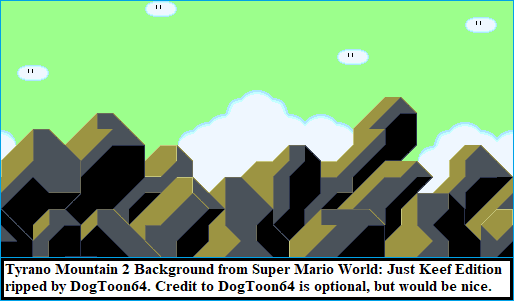 Super Mario World: Just Keef Edition (Hack) - Tyrano Mountain 2 Background