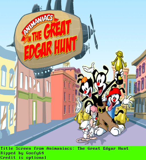Animaniacs: The Great Edgar Hunt - Title Screen