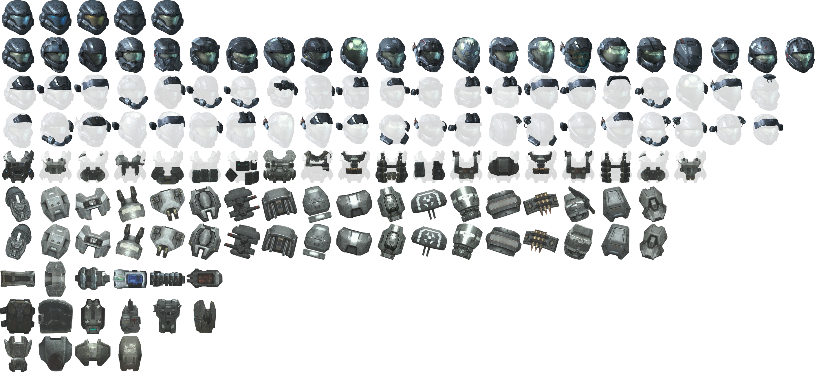 Halo: Reach - Armor Permutation Icons