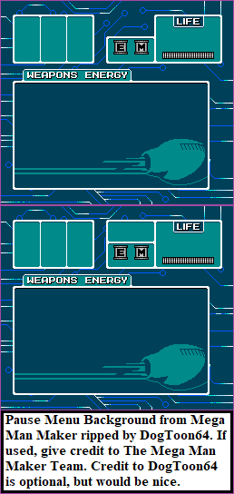 Mega Man Maker - Pause Menu Backgrounds