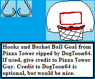 Pizza Tower - Hook and Basket Ball Goal