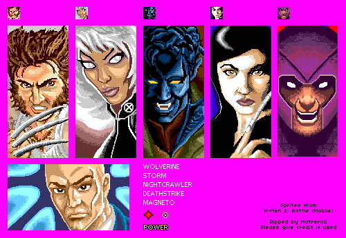 X-Men 2: Battle - Character Portraits & Icons