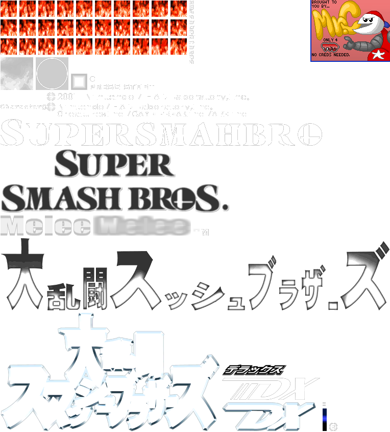 Super Smash Bros. Melee - Title Screen