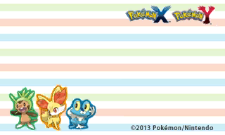 Swapnote - Pokémon X and Y (Stationery 2)
