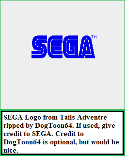 Tails Adventure - SEGA Logo