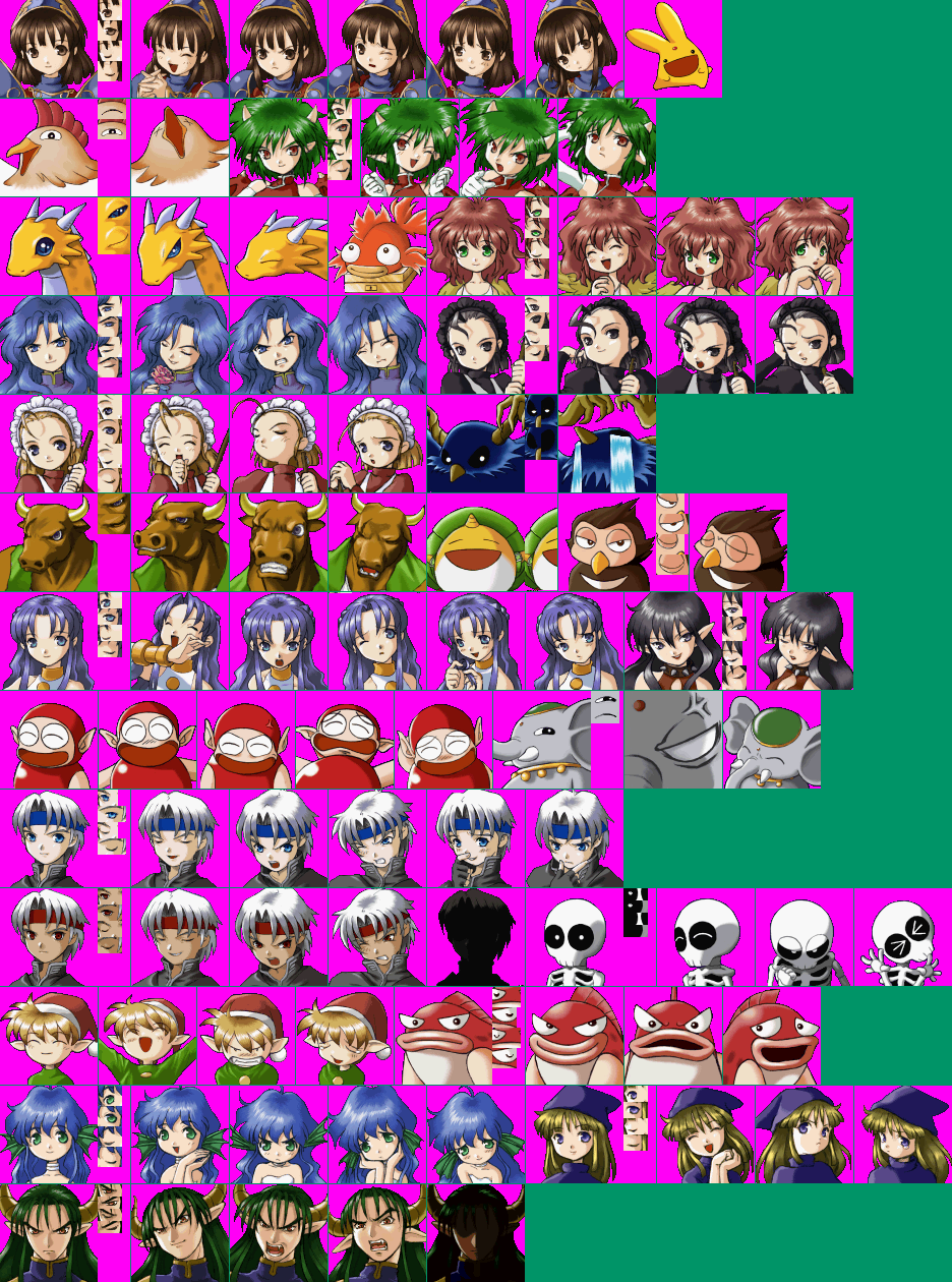 WakuPuyo Dungeon Ketteiban (JPN) - Face Portraits