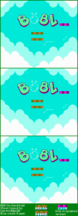 Böbl (Homebrew) - Title Screen