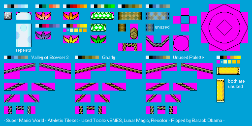 Super Mario World - Athletic Tileset
