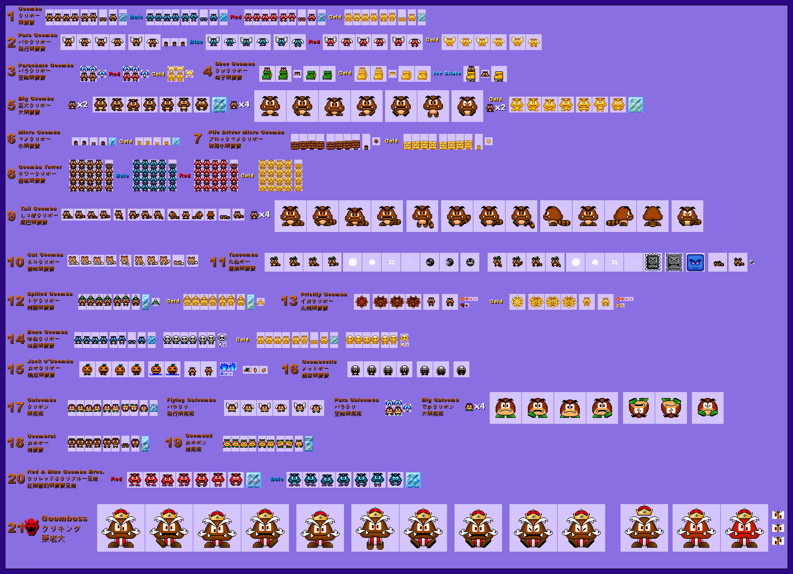 Goombas (SNES-Style)