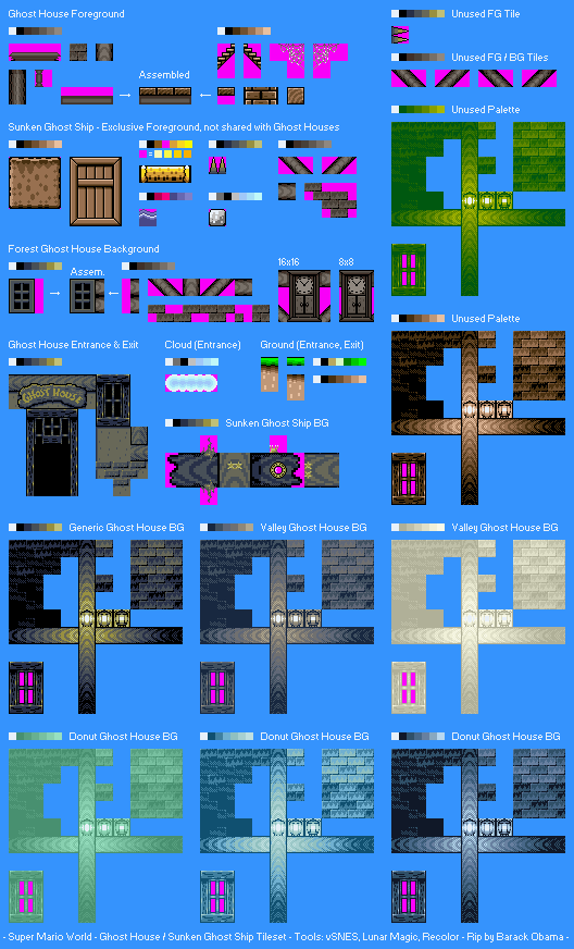 Ghost House / Sunken Ghost Ship Tileset