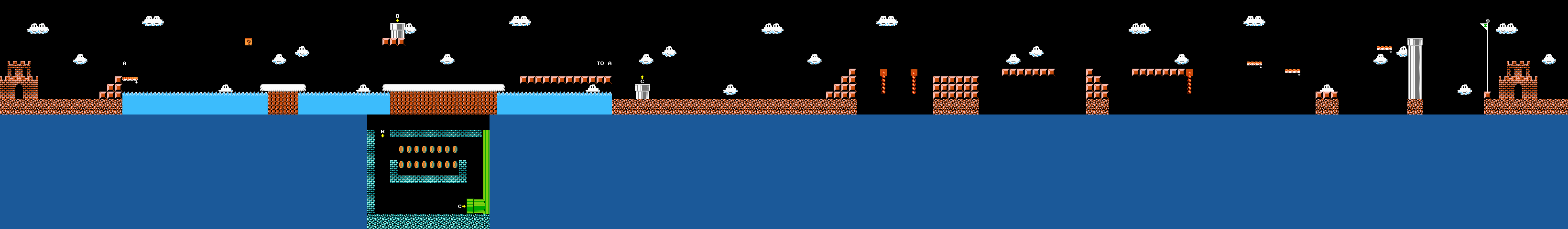 Super Mario Bros. 2 / The Lost Levels (JPN) - World 7-2