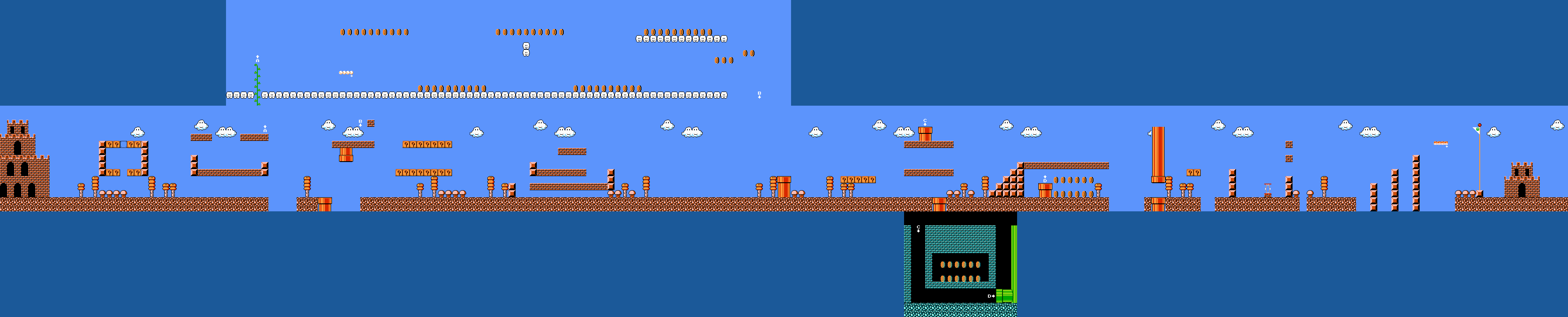 Super Mario Bros. 2 / The Lost Levels (JPN) - World A-1