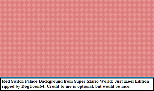 Super Mario World: Just Keef Edition (Hack) - Red Switch Palace Background