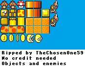 Mario 3: Around the World (Bootleg) - Objects & Enemies