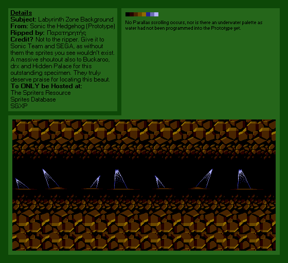 Sonic the Hedgehog (Prototype) - Labyrinth Zone