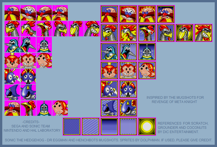 Sonic the Hedgehog Customs - Mugshots (Dr. Eggman & Henchbots)