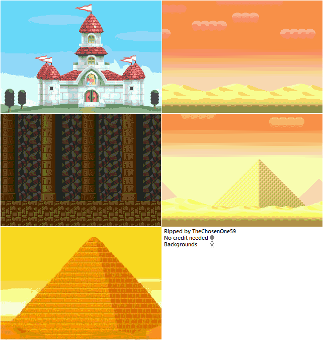 Mario 3: Around the World (Bootleg) - Backgrounds