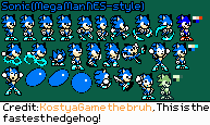 Sonic (Mega Man NES-Style)