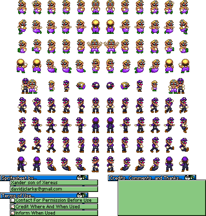 Wario Customs - Wario & Waluigi (Super Mario World-Style)