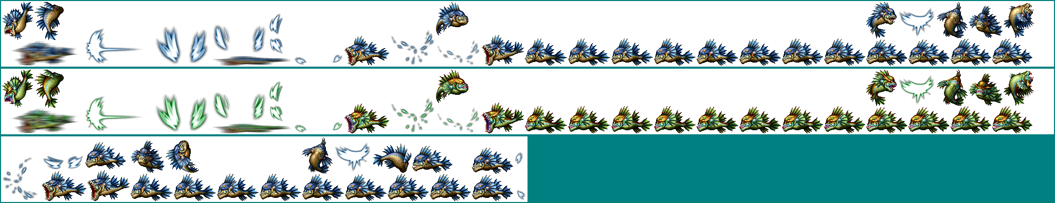 Last Cloudia - Fish Enemies