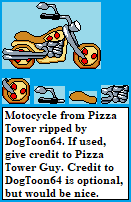 Pizza Tower - Motocycle