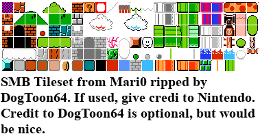 Mari0 - Super Mario Bros. Tileset