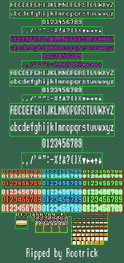 Secret of Mana - Font (English)