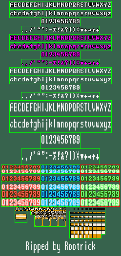 Secret of Mana - Font(Eng)