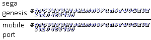 SEGA Copyright Font (Expanded)