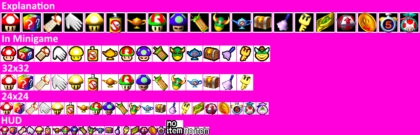 Mario Party 3 - Items