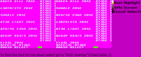 Sonic the Hedgehog - Level Select (Rev00 + Rev01)