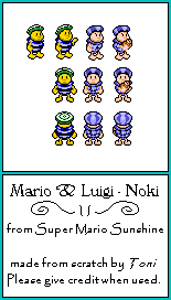 Mario Customs - Nokis (Superstar Saga-Style)