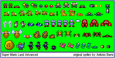 Super Mario Land Enemies