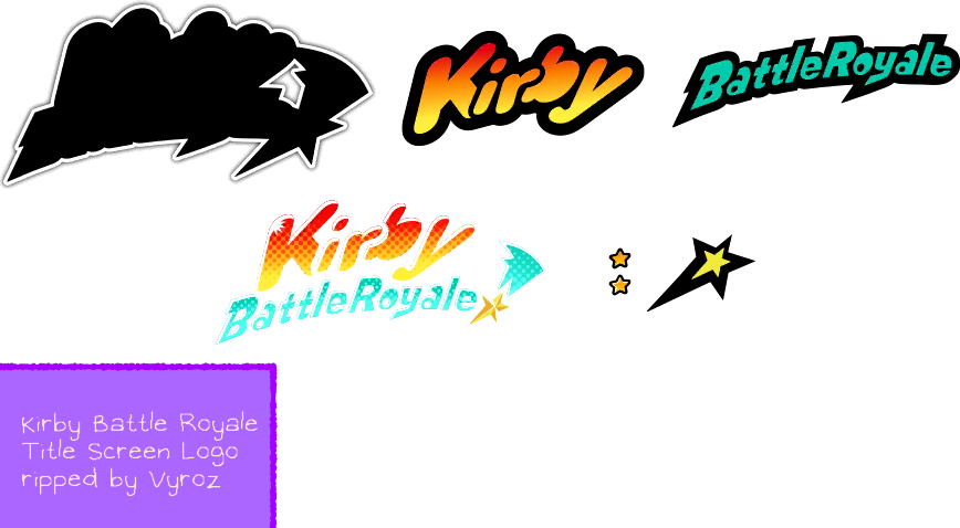 Kirby Battle Royale - Title Screen Logo