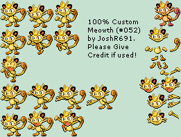 Pokémon Generation 1 Customs - #052 Meowth