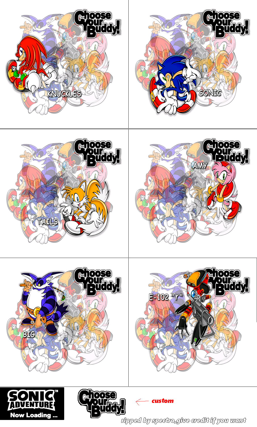 Sonic Adventure - TGS Menu