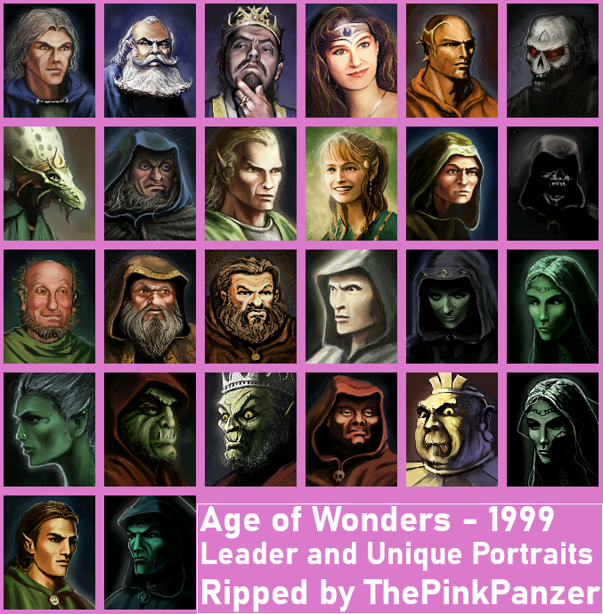 Age of Wonders - Race Leaders and Unique Portraits