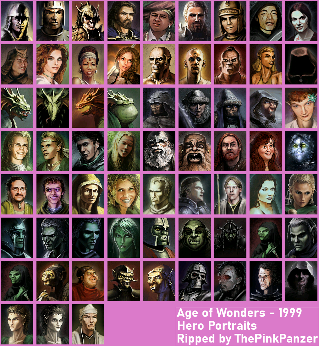 PC / Computer - Age of Wonders - Hero Portraits - The Spriters 