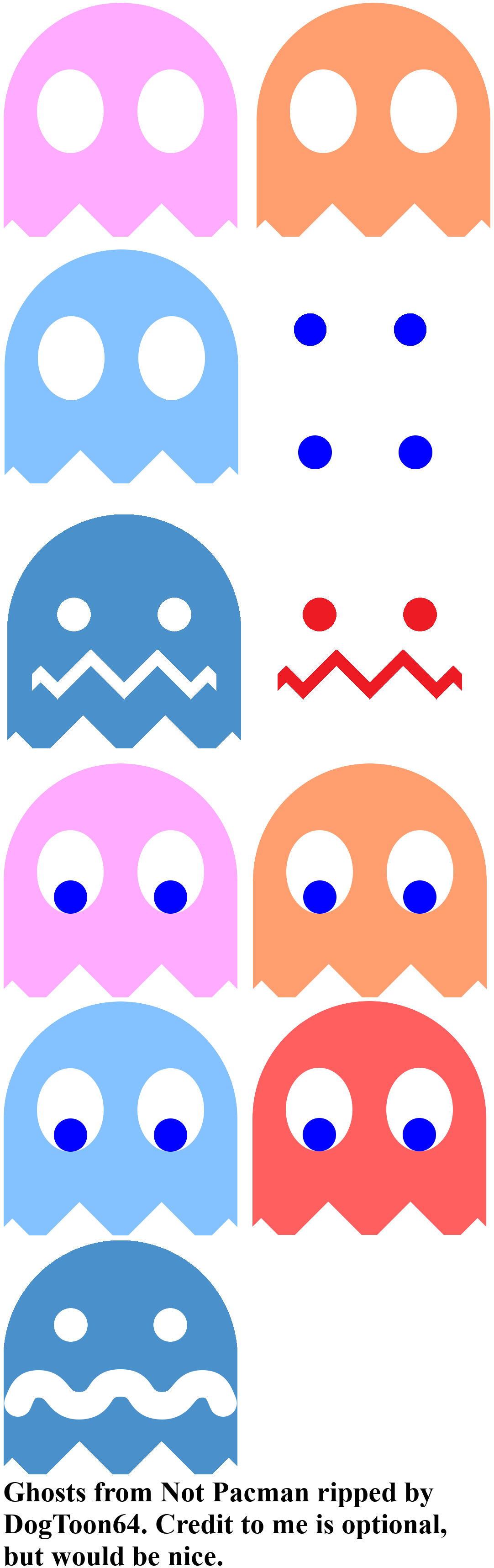 Not Pac-Man - Ghosts