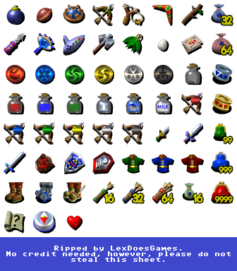 Item Icons (Spaceworld '97 Prototype)