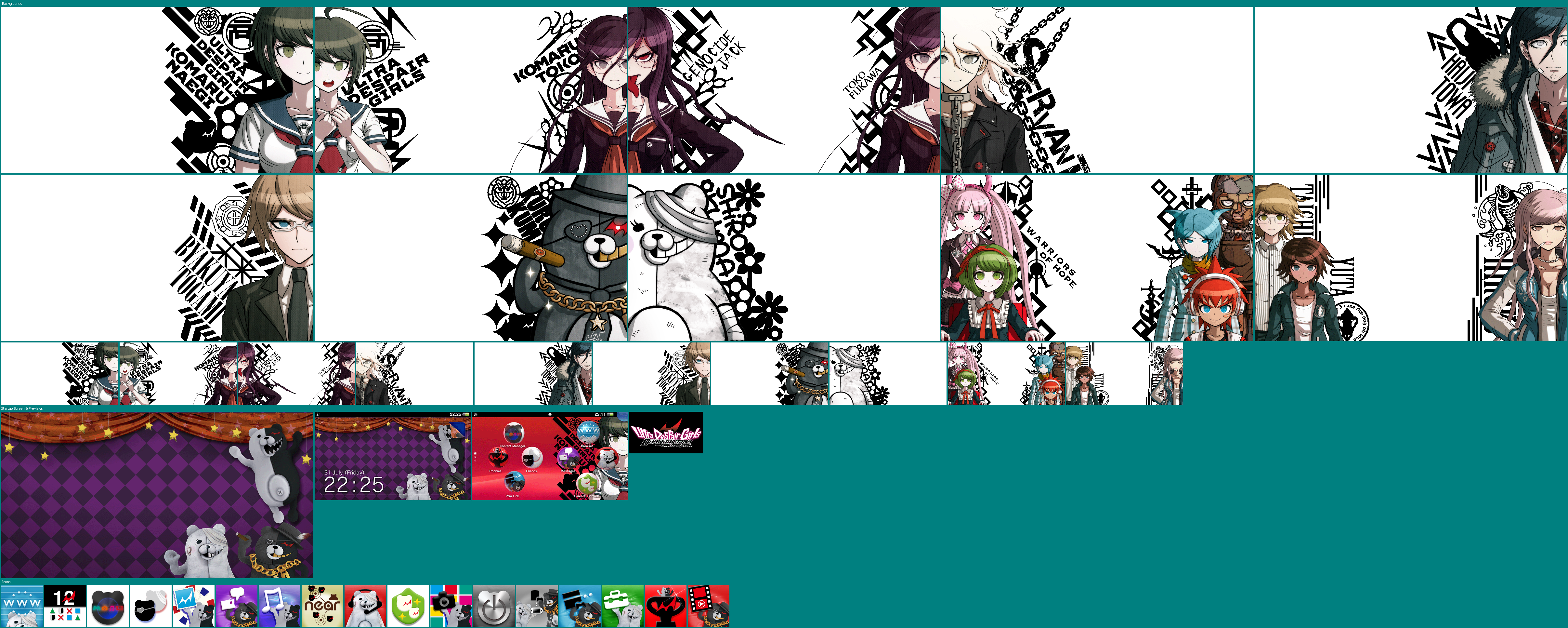 PlayStation Vita Themes - Danganronpa Another Episode: Ultra Despair Girls