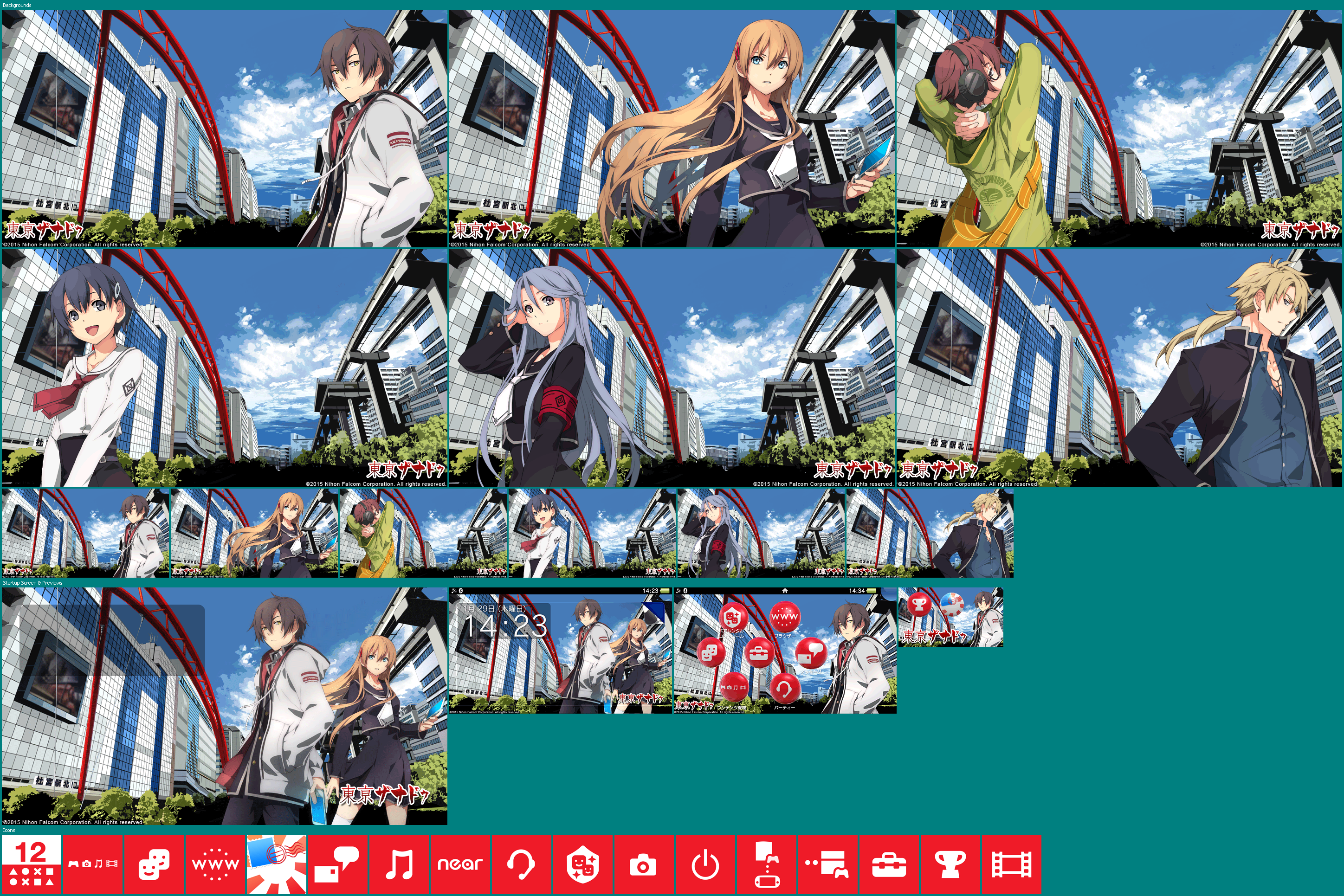 PlayStation Vita Themes - Tokyo Xanadu